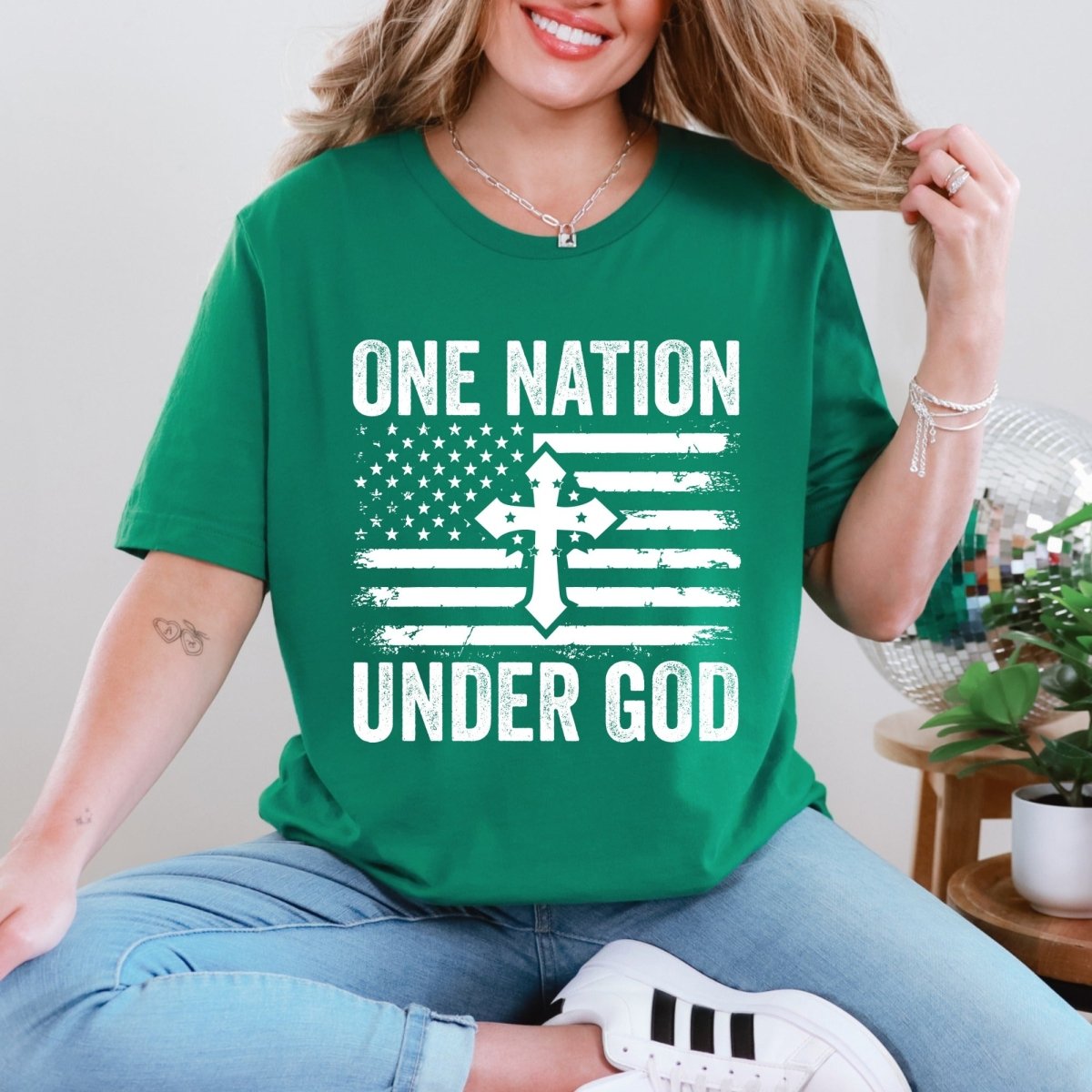 One Nation Under God | Patriotic Faith Tee - Luckets.com