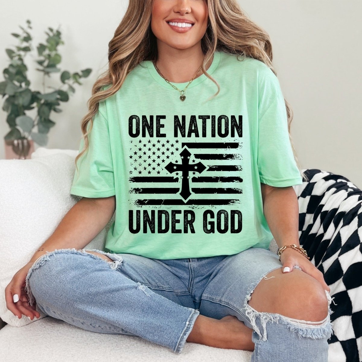 One Nation Under God | Patriotic Faith Tee - Luckets.com