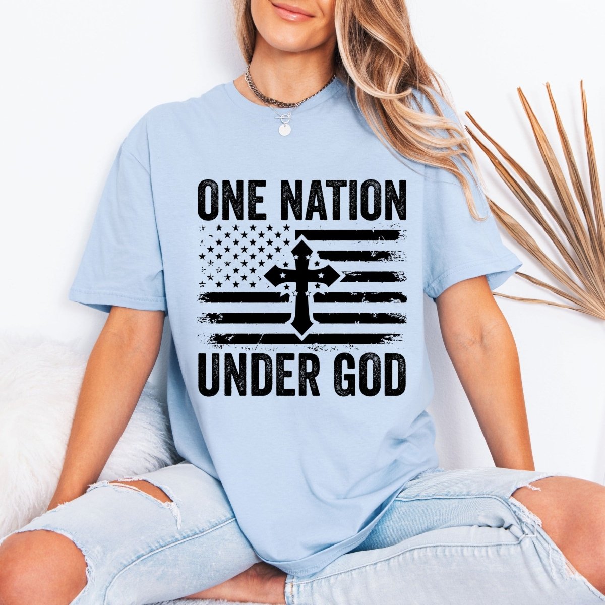 One Nation Under God | Patriotic Faith Tee - Luckets.com