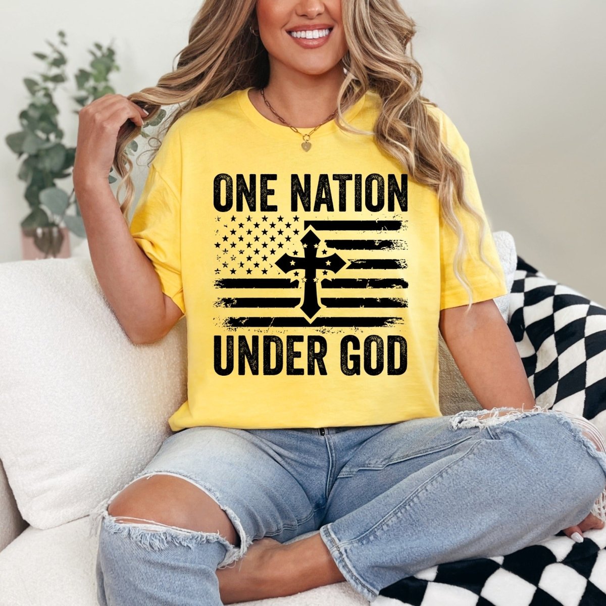 One Nation Under God | Patriotic Faith Tee - Luckets.com
