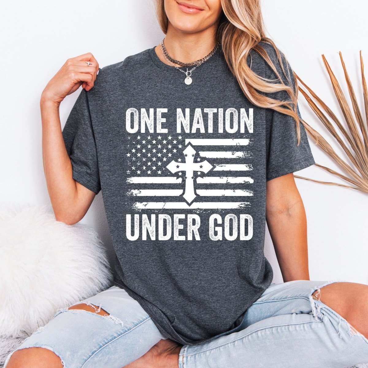 One Nation Under God | Patriotic Faith Tee - Luckets.com
