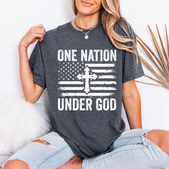 One Nation Under God | Patriotic Faith Tee - Luckets.com
