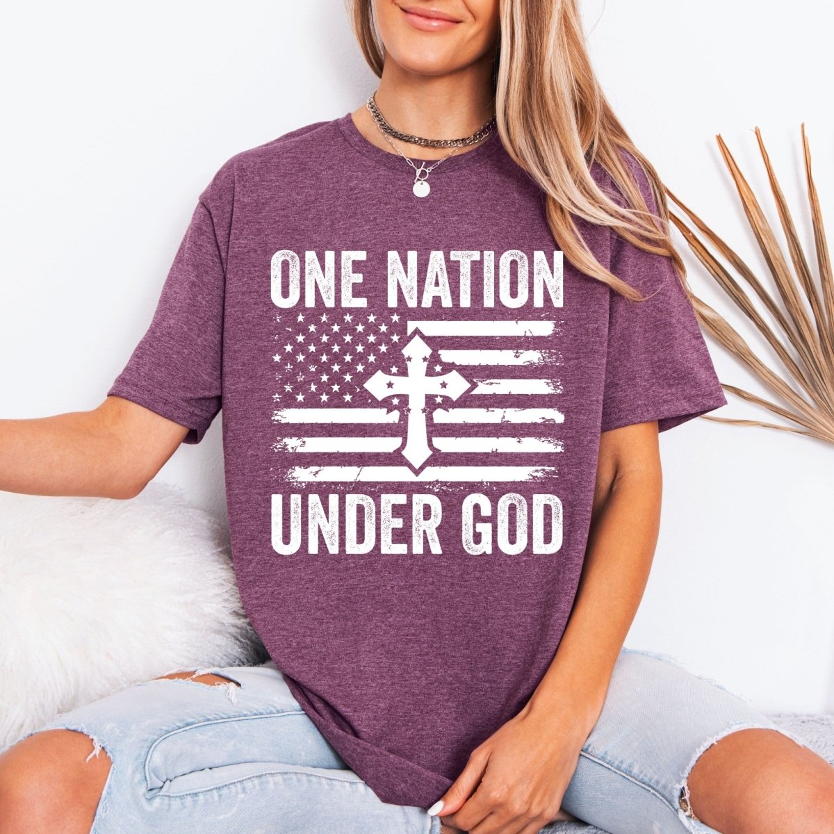 One Nation Under God | Patriotic Faith Tee - Luckets.com