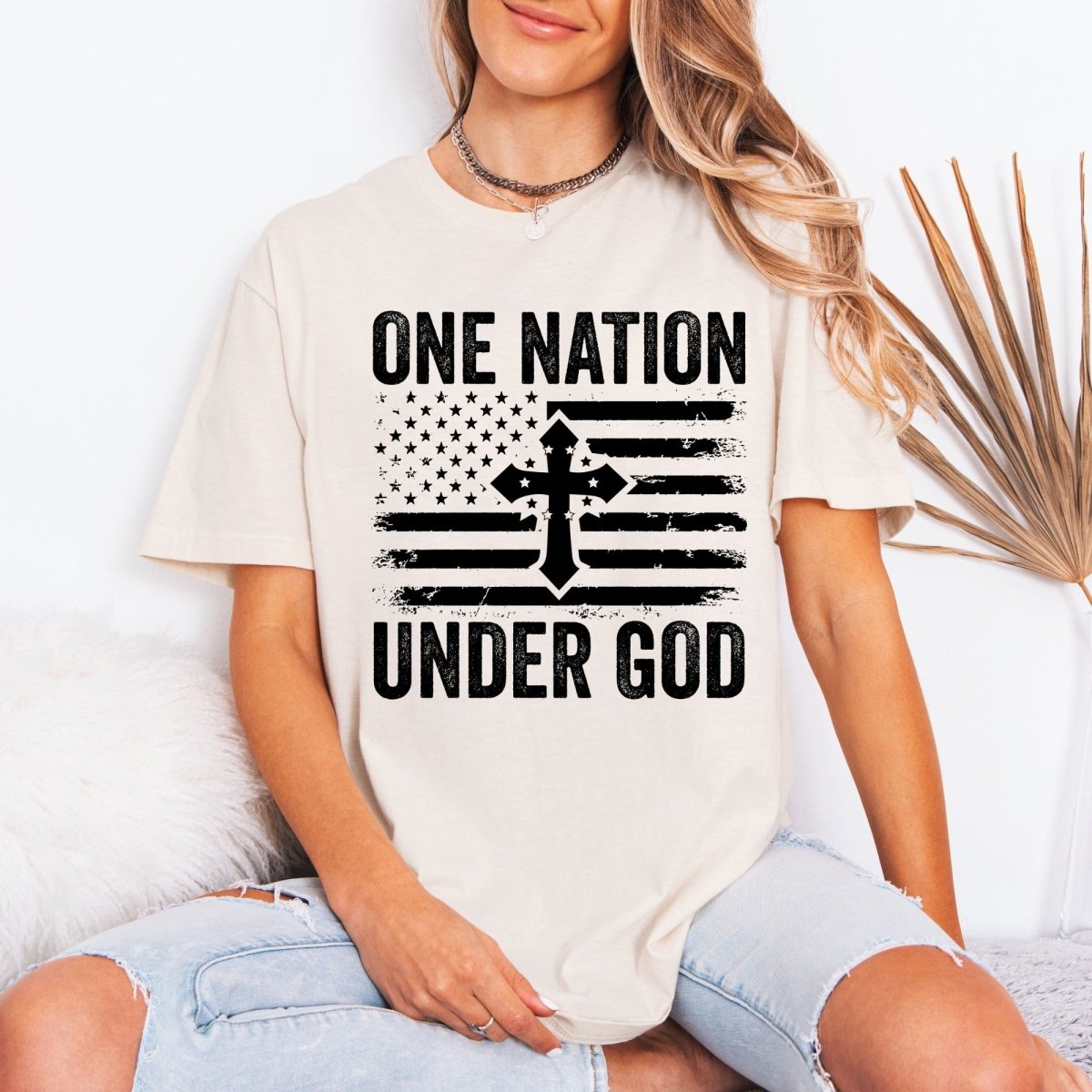 One Nation Under God | Patriotic Faith Tee - Luckets.com