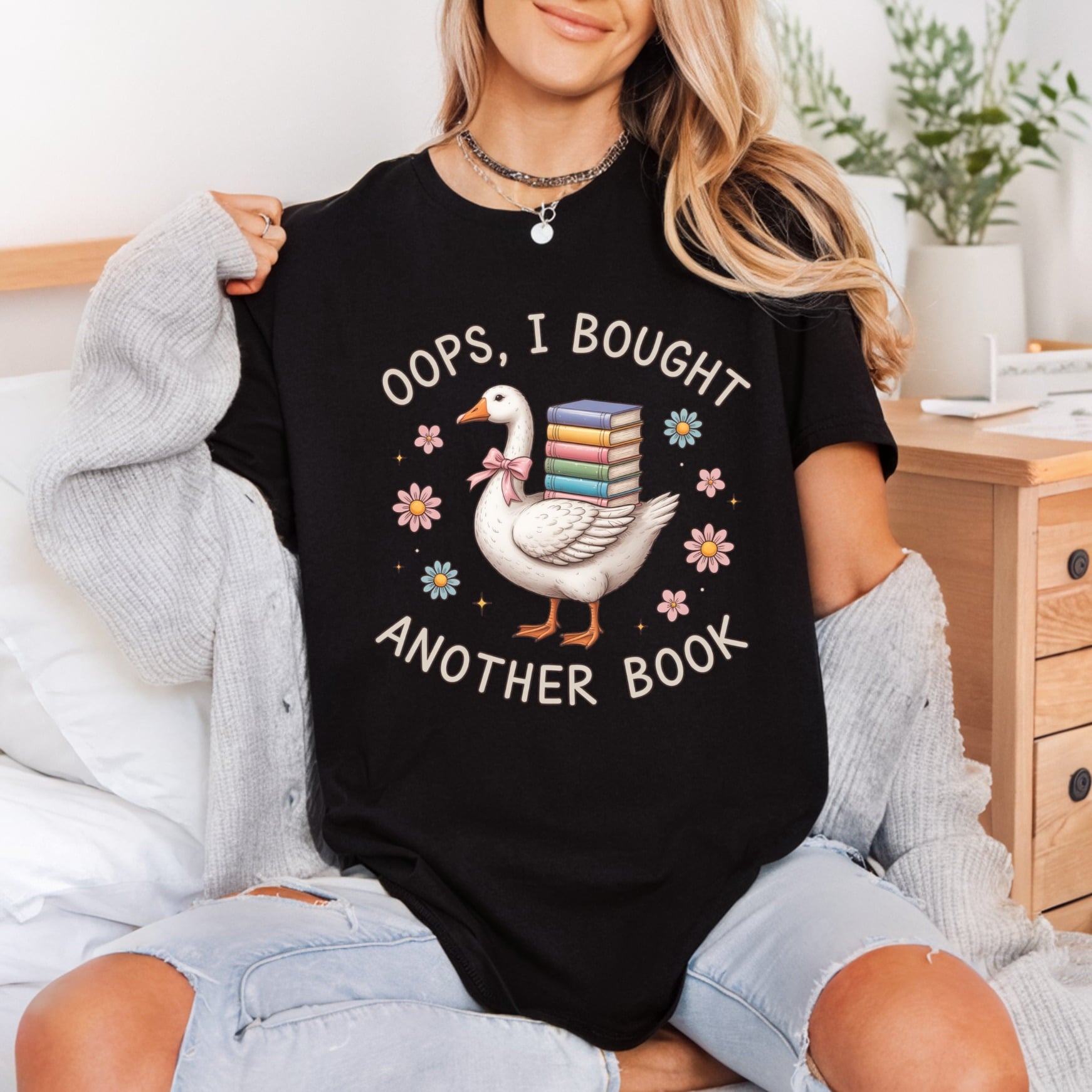 Oops Bought Another Book Funny Pet Ready to Press DTF Transfer for Dtf