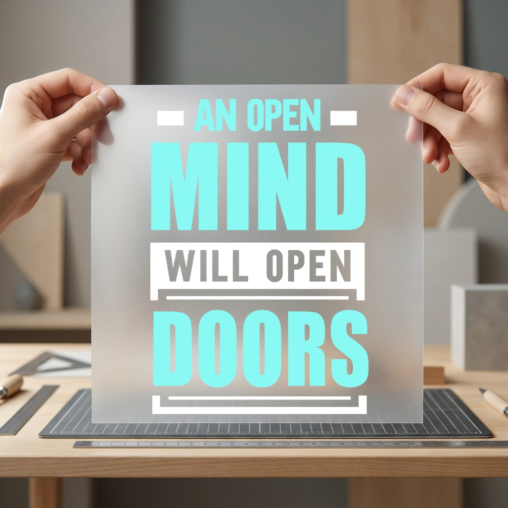 Open Mind Will Doors Aesthetic Ready to Press DTF Transfer for Dtf