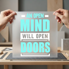 Open Mind Will Doors Aesthetic Ready to Press DTF Transfer for Dtf