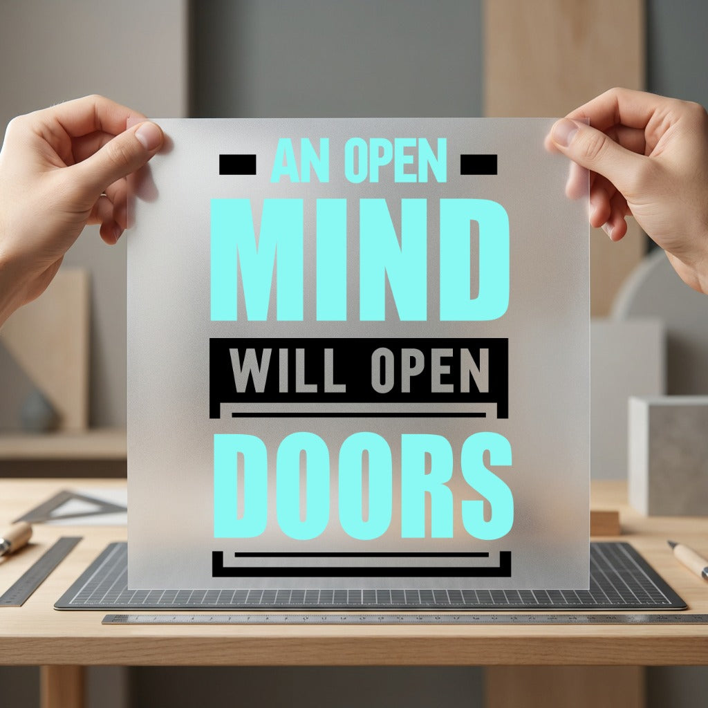 Open Mind Will Doors Aesthetic Ready to Press DTF Transfer for Dtf
