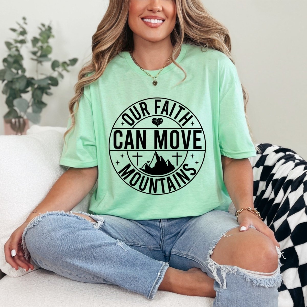 Our Faith Can Move Mountains | Strength & Belief Tee - Luckets.com