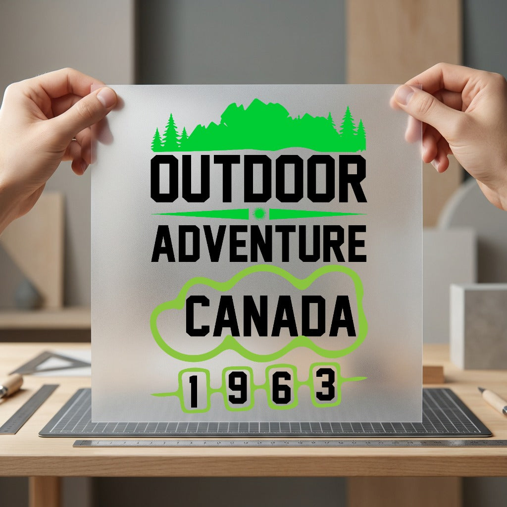 Outdoor Adventure Canada Retro Vintage Retro Ready to Press DTF Transfer for Dtf