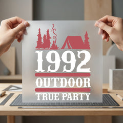 Outdoor True Party Retro Vintage Retro Ready to Press DTF Transfer for Dtf