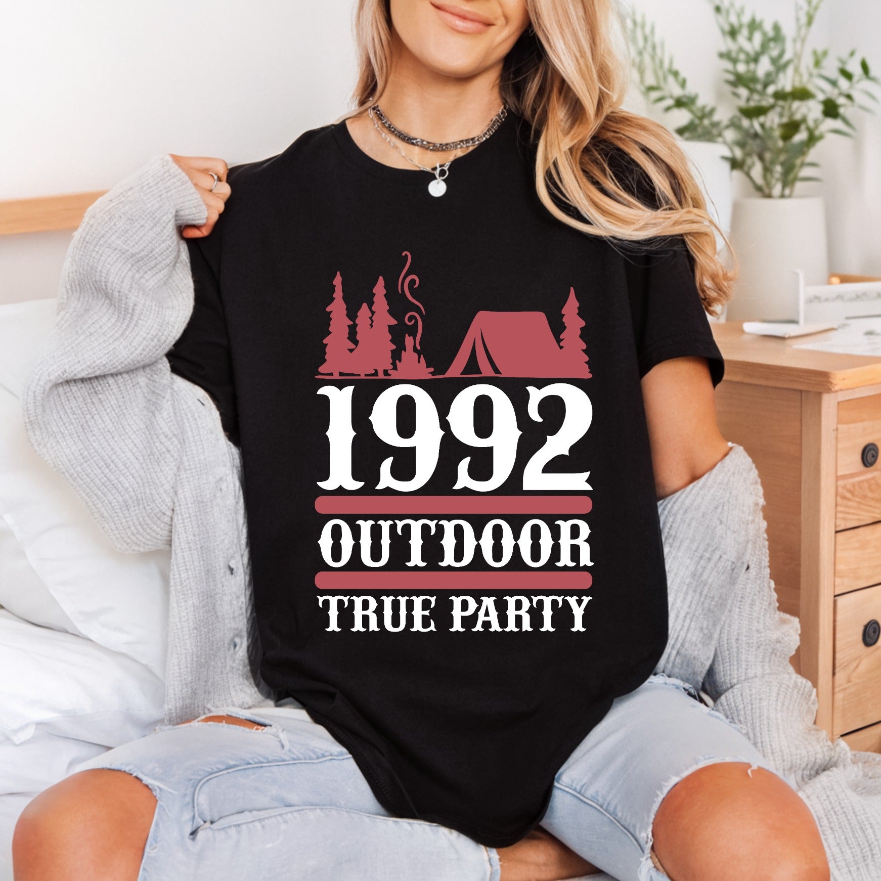 Outdoor True Party Retro Vintage Retro Ready to Press DTF Transfer for Dtf
