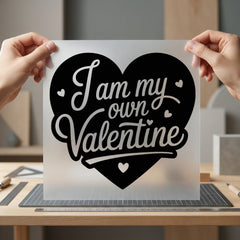 Own Valentine Self-love Diy Valentine Ready to Press DTF Transfer for Dtf