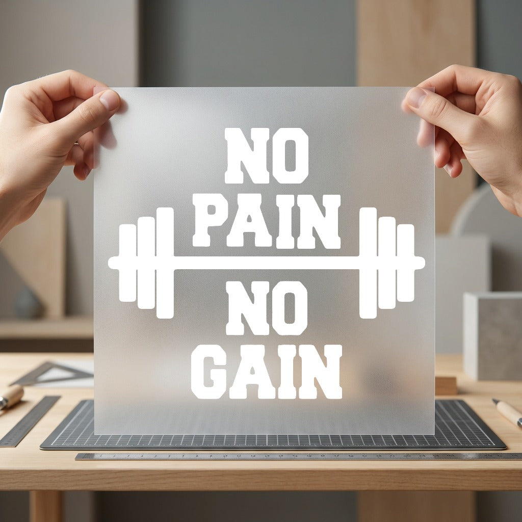 Pain Gain Barbell Gym Aesthetic Fitness Ready to Press DTF Transfer for Dtf