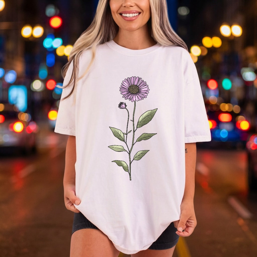 Pastel Daisy Floral Botanical Aesthetic Floral Ready to Press DTF Transfer for Dtf