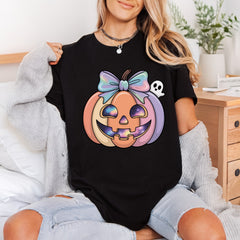 Pastel Halloween Pumpkin Ghost Halloween Aesthetic Ready to Press DTF Transfer for Dtf