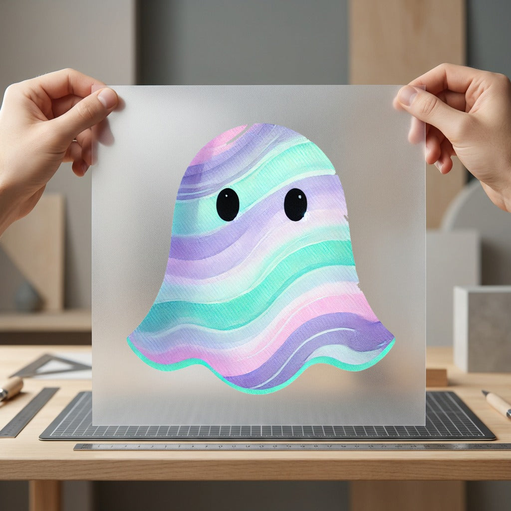 Pastel Swirl Ghost Spooky Halloween Aesthetic Ready to Press DTF Transfer for Dtf