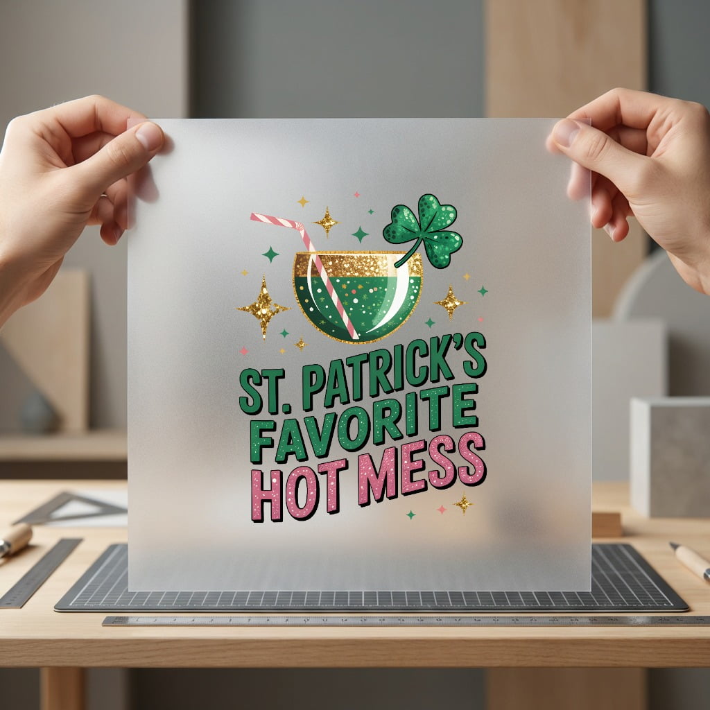 Patrick Favorite Hot Mess St Patrick's Collection Food & Drink Culture Collection Ready to Press DTF Transfer for Dtf