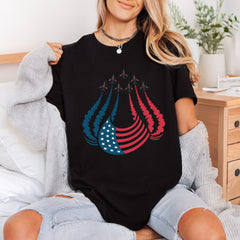 Patriotic Jets Flag Military 4th Of July Patriotic Ready to Press DTF Transfer for Dtf