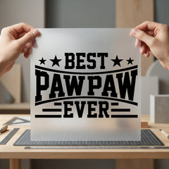 Paw Ever Bold Typography Grandpa Vintage Ready to Press DTF Transfer for Dtf