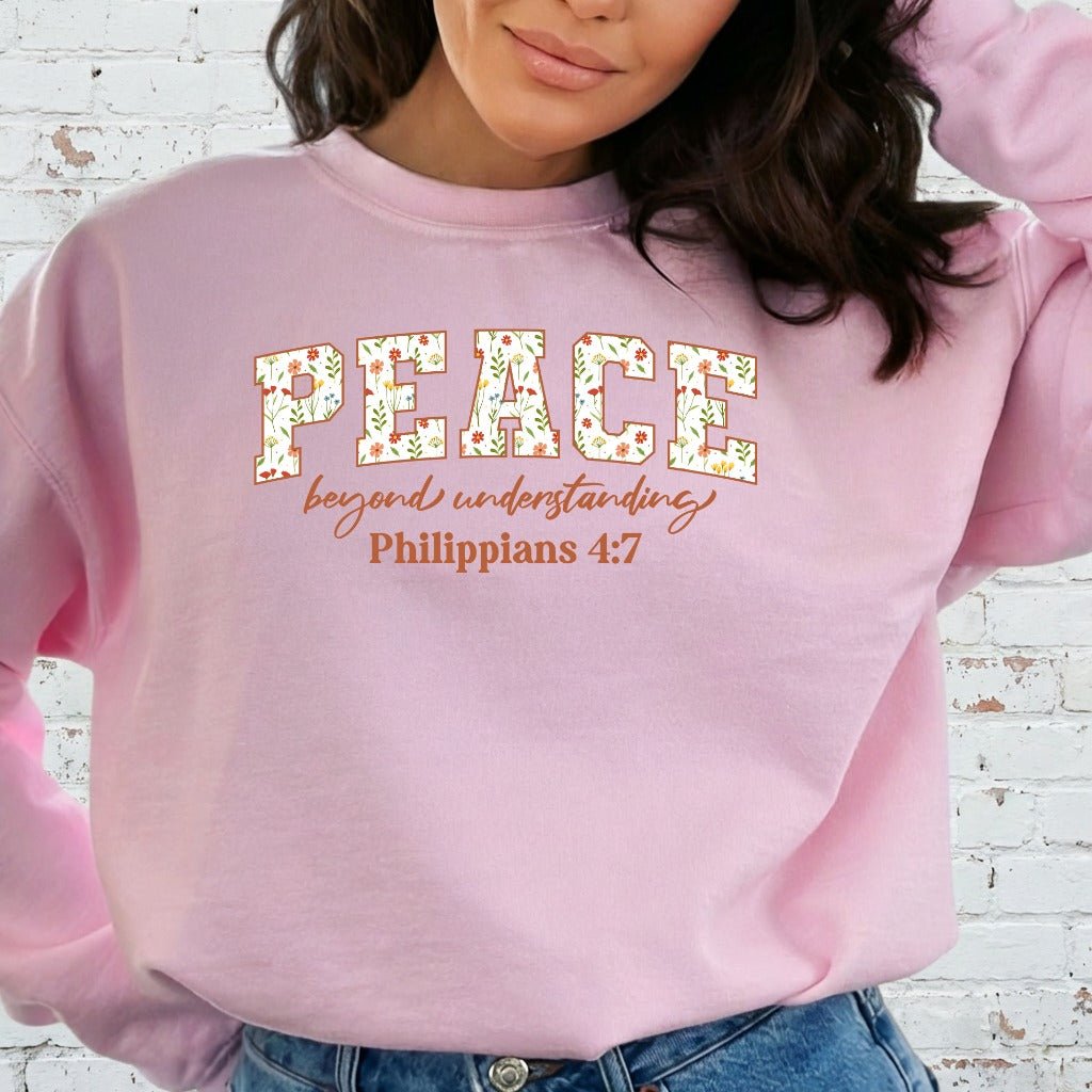 Peace Beyond Understanding | Philippians 4:7 Sweatshirt - Luckets.com