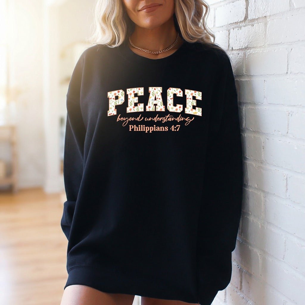 Peace Beyond Understanding | Philippians 4:7 Sweatshirt - Luckets.com