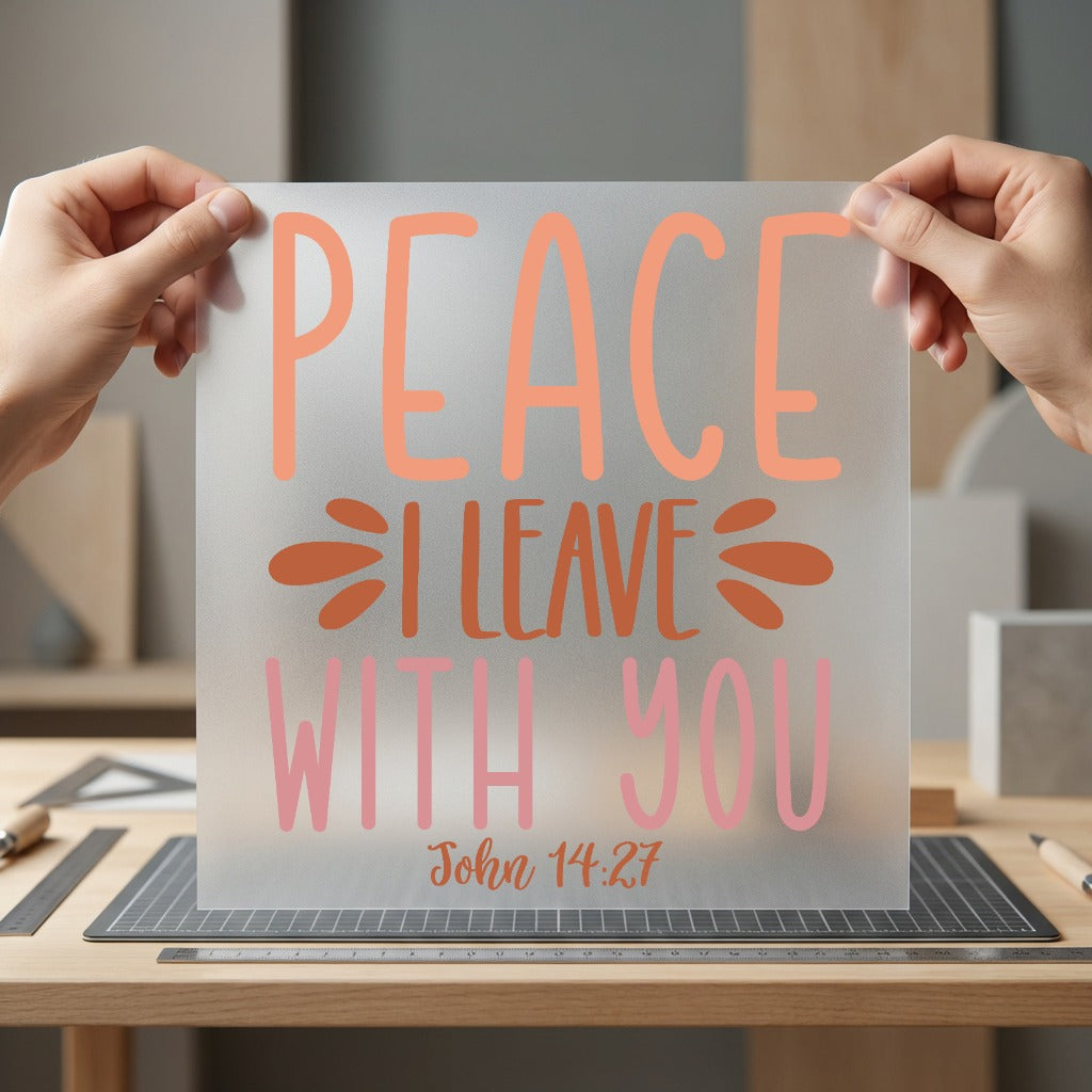 Peace Leave You Faith-based Christian Faith Ready to Press DTF Transfer for Dtf