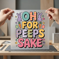 Peeps Sake Easter Diy Easter Spring Ready to Press DTF Transfer for Dtf