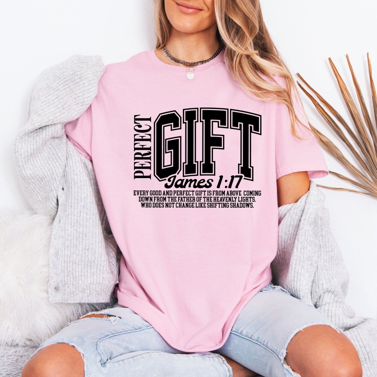 Perfect Gift | James 1:17 Scripture Tee - Luckets.com