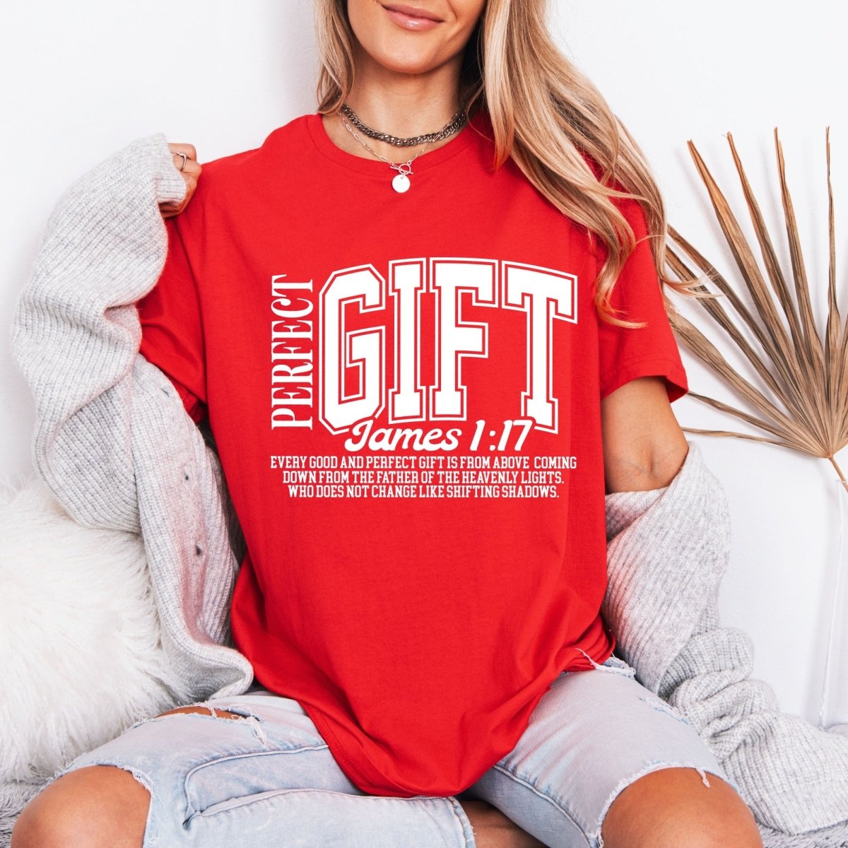 Perfect Gift | James 1:17 Scripture Tee - Luckets.com