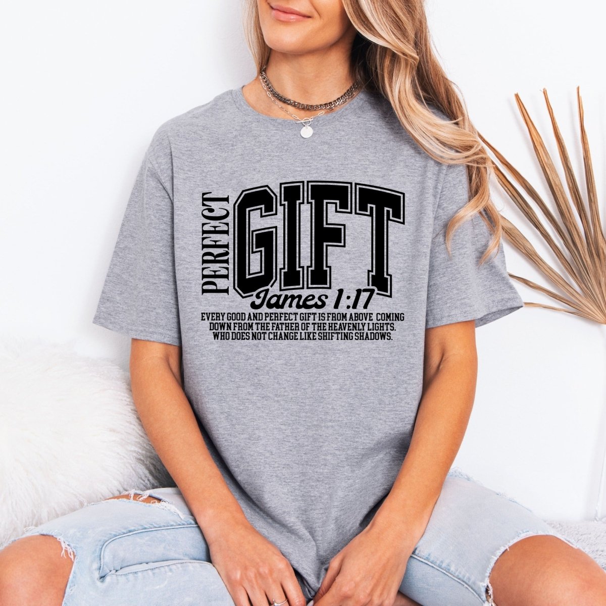 Perfect Gift | James 1:17 Scripture Tee - Luckets.com