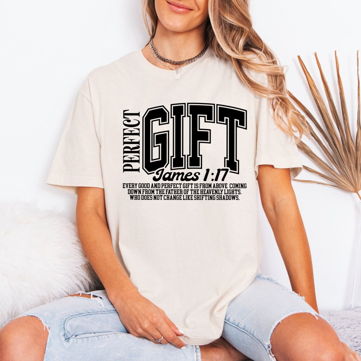 Perfect Gift | James 1:17 Scripture Tee - Luckets.com