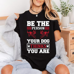 Person Dog Thinks You Mom Dad Ready to Press DTF Transfer for Dtf