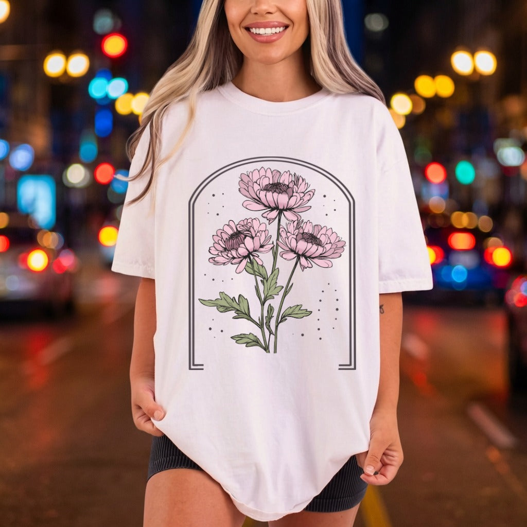Pink Floral Archway Botanical Mom Aesthetic Ready to Press DTF Transfer for Dtf