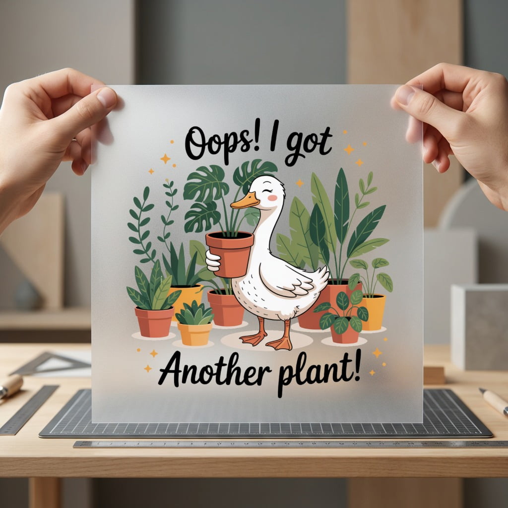 Plant Parent Duck Retro Funny Pet Ready to Press DTF Transfer for Dtf