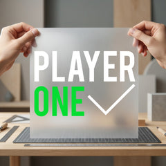 Player One Check Gamer Funny Sarcastic Ready to Press DTF Transfer for Dtf