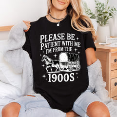 Please Patient Vintage Horse Usa Vintage Ready to Press DTF Transfer for Dtf