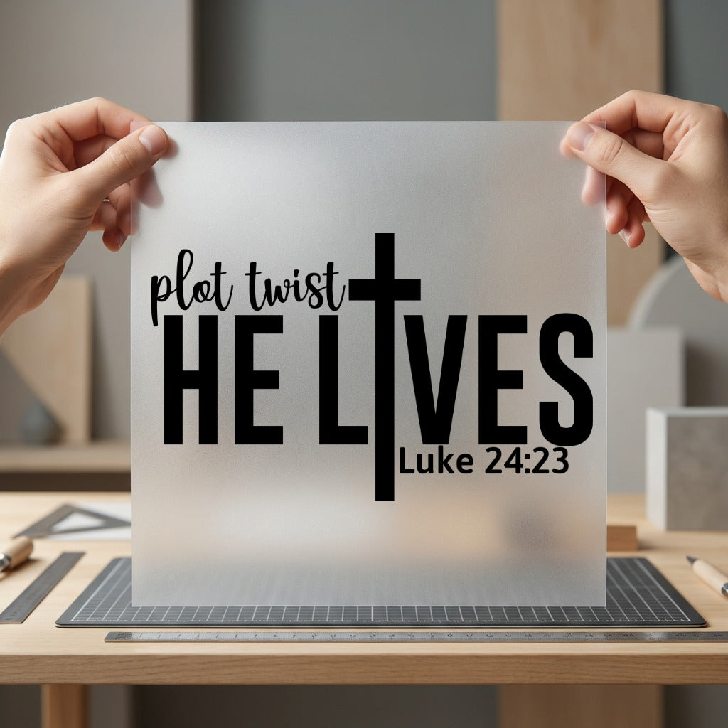 Plot Twist Lives Christian Christian Faith Ready to Press DTF Transfer for Dtf