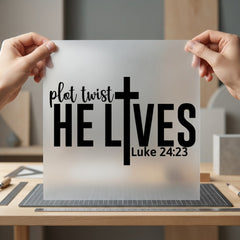 Plot Twist Lives Christian Christian Faith Ready to Press DTF Transfer for Dtf