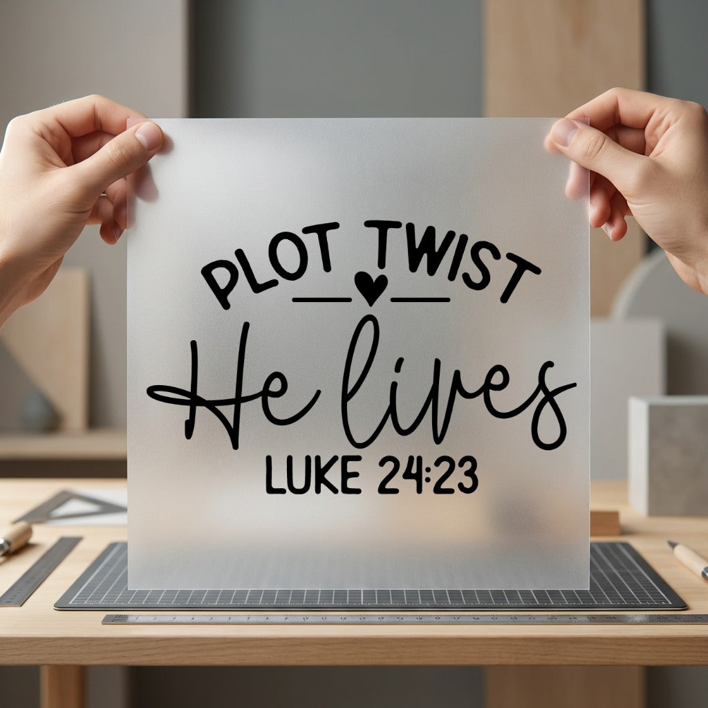 Plot Twist Lives Luke Christian Faith Ready to Press DTF Transfer for Dtf