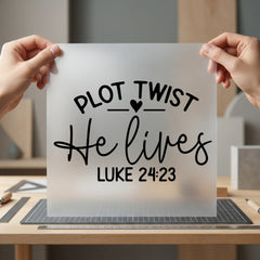 Plot Twist Lives Luke Christian Faith Ready to Press DTF Transfer for Dtf