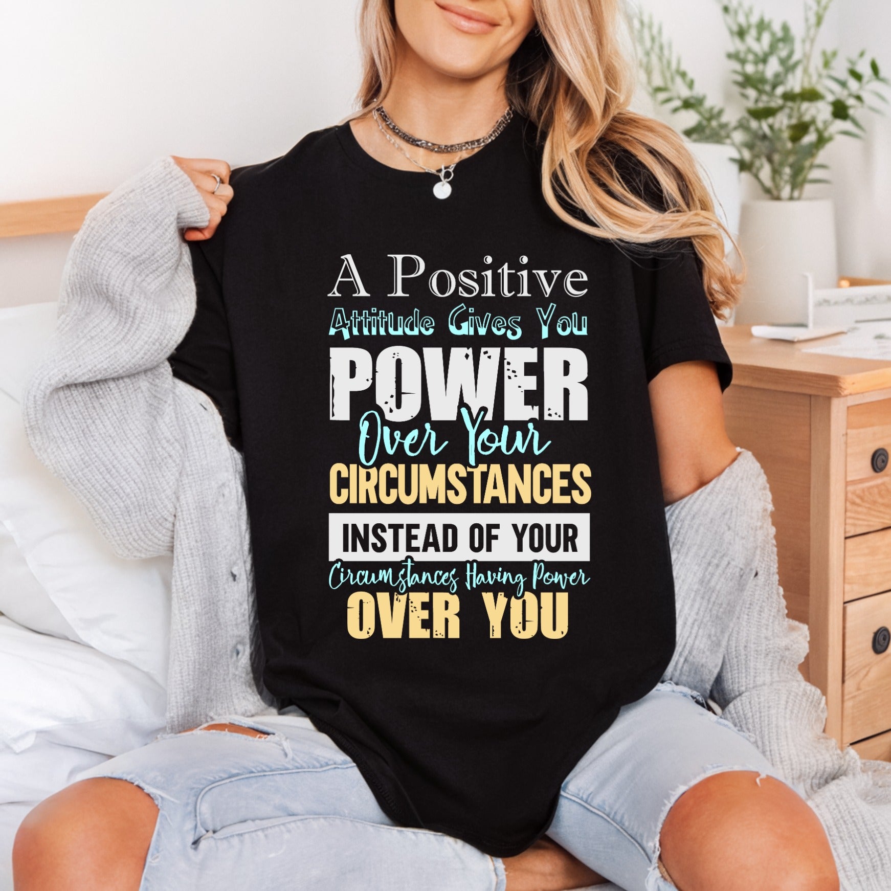 Positive Attitude Quote Motivational Empowerment Collection Good Vibes Collection Ready to Press DTF Transfer for Dtf
