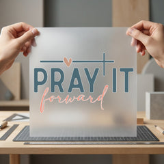 Pray Forward Faith-inspired Diy Christian Faith Ready to Press DTF Transfer for Dtf