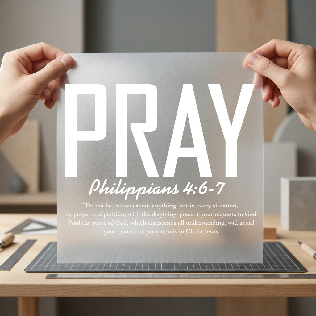 Pray Philippians 6-7 Faith-inspired Christian Faith Ready to Press DTF Transfer for Dtf