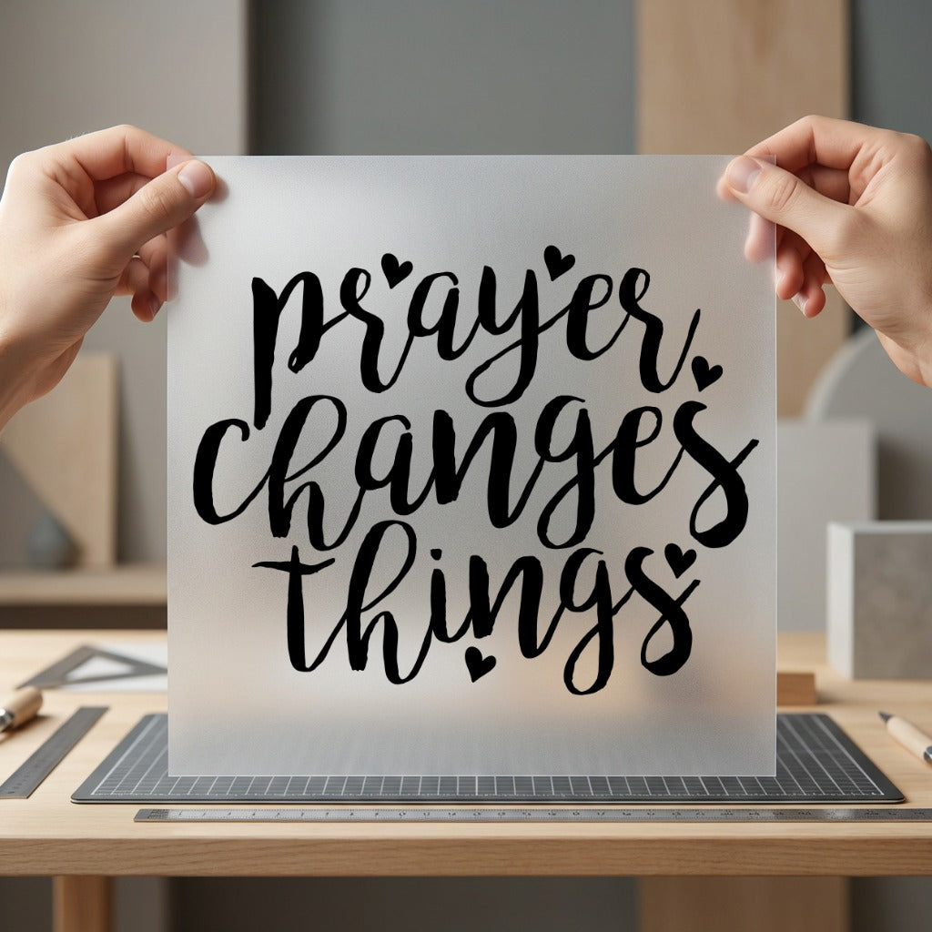 Prayer Changes Things Faith Christian Faith Ready to Press DTF Transfer for Dtf
