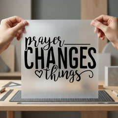 Prayer Changes Things Faith-inspired Christian Faith Ready to Press DTF Transfer for Dtf