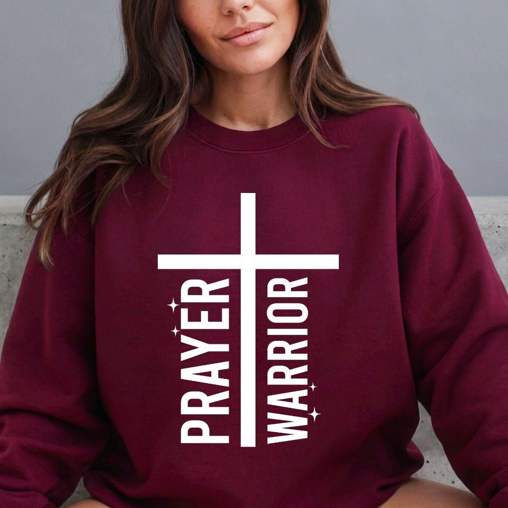 Prayer Warrior | Faith & Strength Sweatshirt - Luckets.com