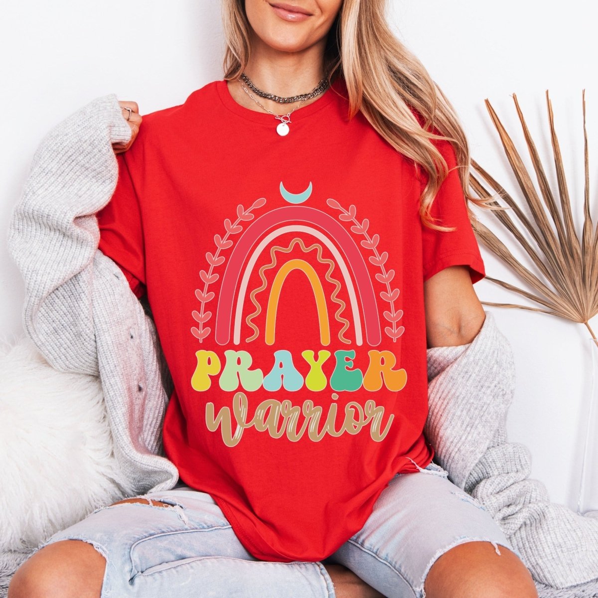 Prayer Warrior | Rainbow Faith Tee - Luckets.com