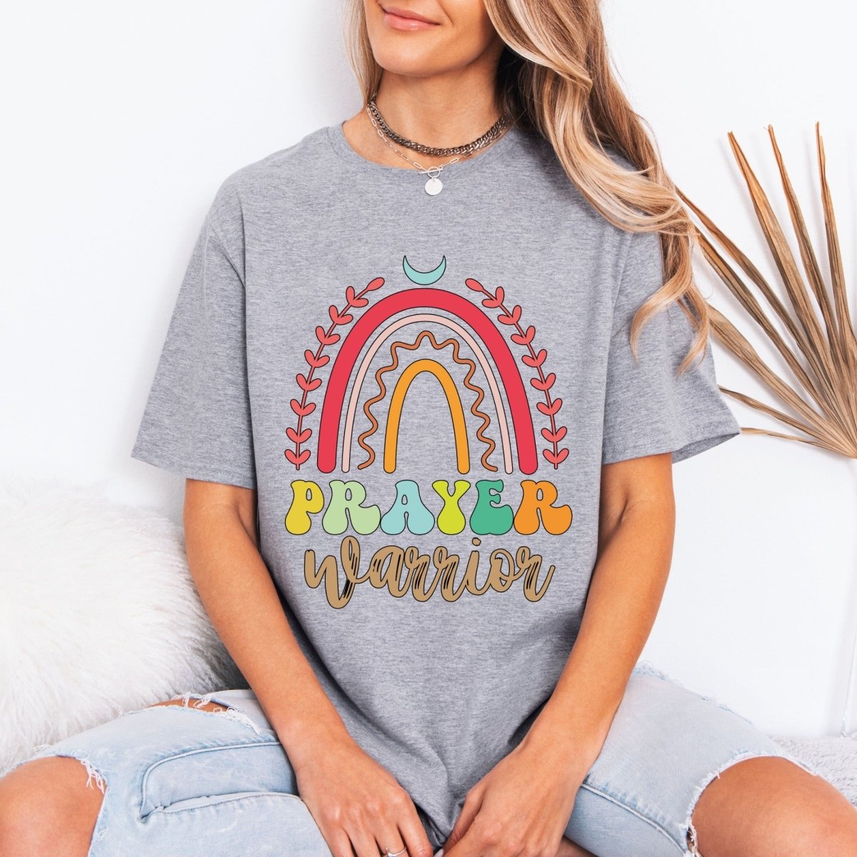 Prayer Warrior | Rainbow Faith Tee - Luckets.com