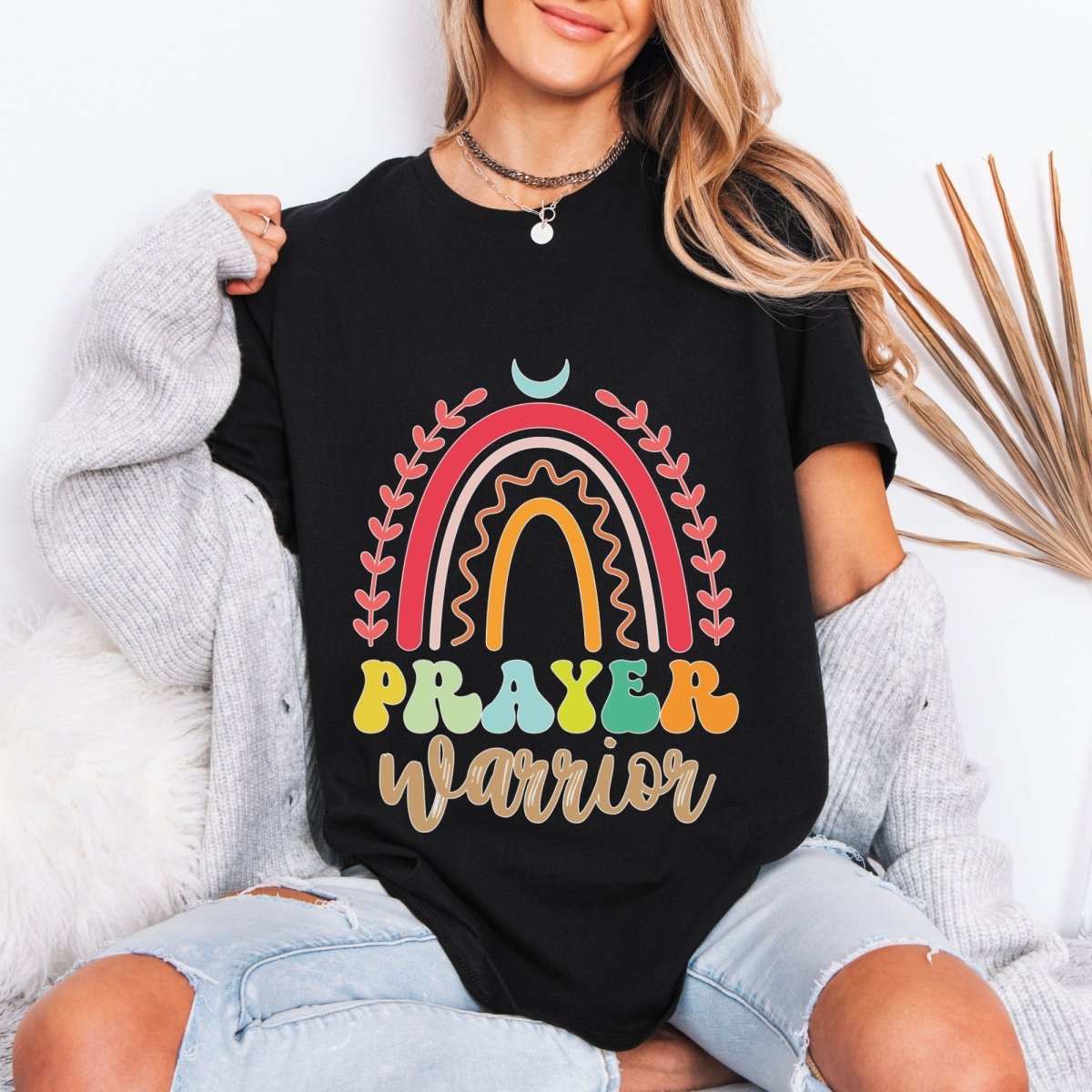 Prayer Warrior | Rainbow Faith Tee - Luckets.com